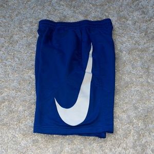 Men’s blue mesh Nike “Dry Fit” shorts, size: medium